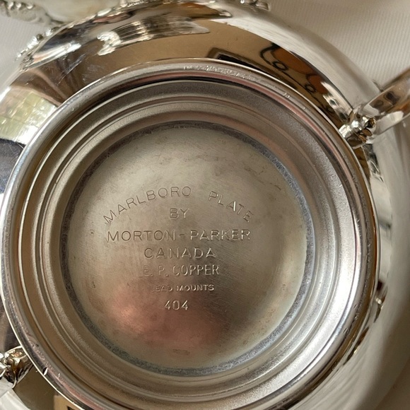 Marlboro Vintage Silver Plated Creamer and Sugar Bowl Set - Picture 7 of 7